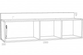 Полка Оливия НМ 011.38-01 Х в Карабаше - karabash.mebel74.com | фото 3