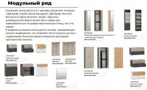 Прихожая Санти Белый/Дуб Крафт Золотой в Карабаше - karabash.mebel74.com | фото 2