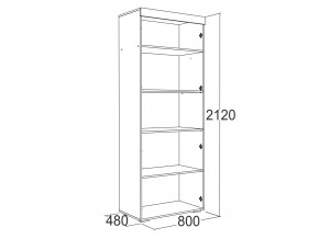 Шкаф 2-х дверный для белья Ольга 19 в Карабаше - karabash.mebel74.com | фото 2