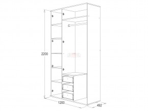 Шкаф 3-х створчатый Ольга 14 в Карабаше - karabash.mebel74.com | фото 2