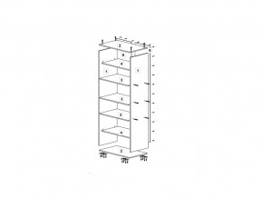 Шкаф 600 для одежды ДМ ТМК Дуб млечный-венге в Карабаше - karabash.mebel74.com | фото 2