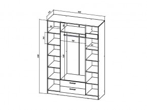 Шкаф четырехстворчатый Коста-Рика в Карабаше - karabash.mebel74.com | фото 3