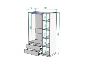 Шкаф Malta light H298 Белый в Карабаше - karabash.mebel74.com | фото 2