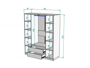 Шкаф Malta light H302 Белый в Карабаше - karabash.mebel74.com | фото 2