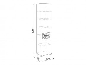 Шкаф пенал М12 Тиффани в Карабаше - karabash.mebel74.com | фото 2