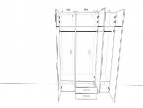 Шкаф распашной 1500А Антрацит в Карабаше - karabash.mebel74.com | фото 2