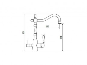 Смеситель Classic LM2193 Bronze в Карабаше - karabash.mebel74.com | фото 2