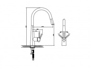 Смеситель Logic LM2181 Chrome в Карабаше - karabash.mebel74.com | фото 2