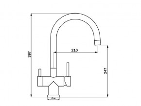 Смеситель Sprint Logic LM2191 Stainless Steel в Карабаше - karabash.mebel74.com | фото 2