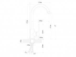 Смесители Florentina Альфа Нержавеющая сталь в Карабаше - karabash.mebel74.com | фото 2