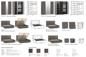 Спальня Summit Софт Графит в Карабаше - karabash.mebel74.com | фото 2