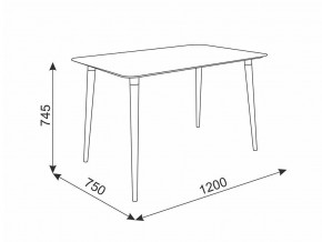 Стол обеденный Сканди 1 белый/светлый лак в Карабаше - karabash.mebel74.com | фото 2