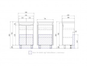 Тумба Grani 500-2-0 Фостер в Карабаше - karabash.mebel74.com | фото 4