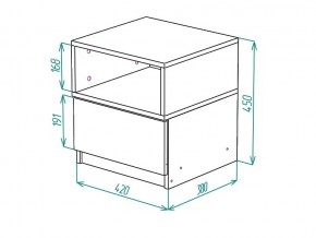 Тумба прикроватная Грация в Карабаше - karabash.mebel74.com | фото 2