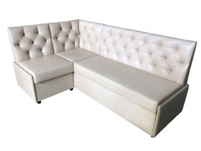 Угловой диван Призма со стяжками белый со спальным местом в Карабаше - karabash.mebel74.com | фото